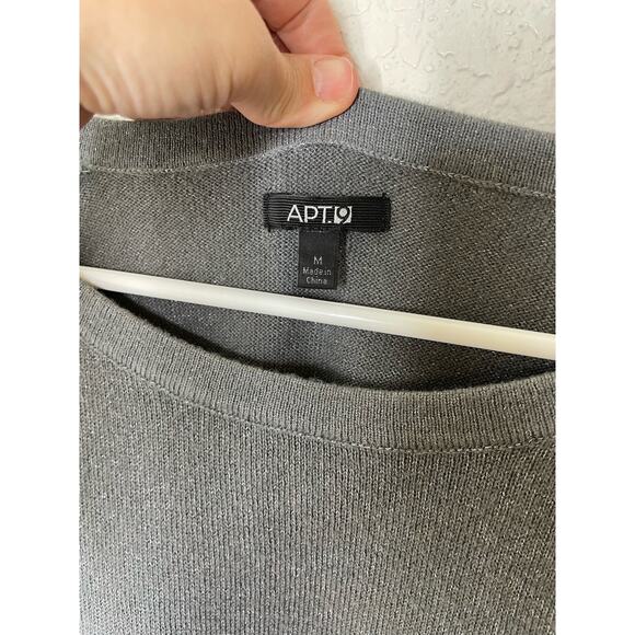 NWOT APT 9 Long Sleeve Gray Tunic Women's size medium Very comfy and NICE - Picture 3 of 7